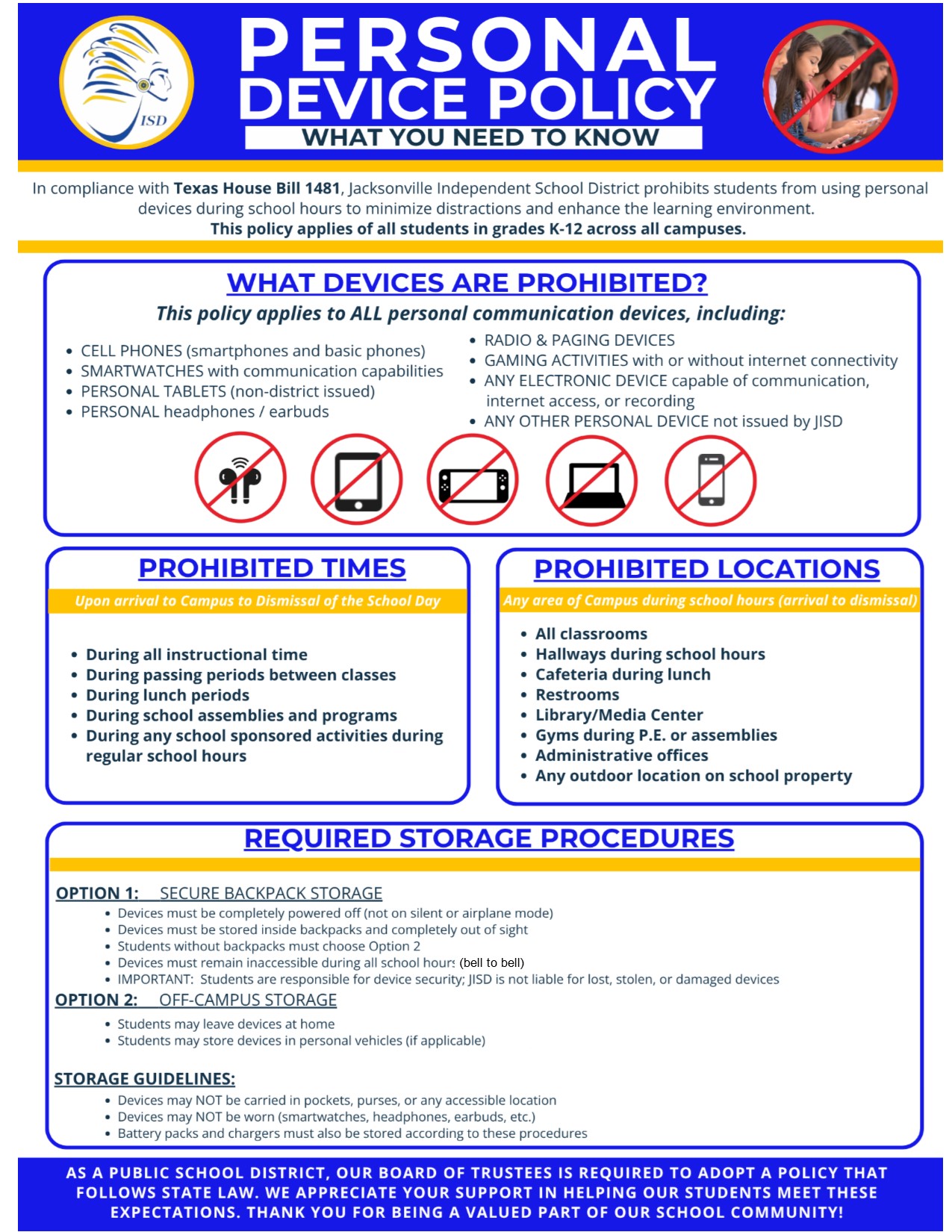 cell phone policy